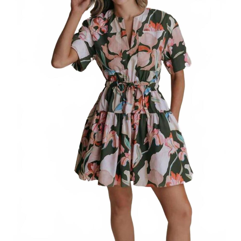 NEW LAROQUE valeria mini dress in saint kitts print